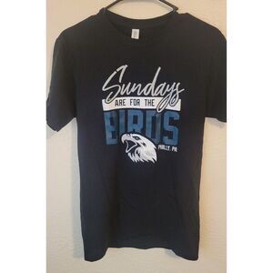 Sundays Are For the Birds Philadelphia Eagles Black Football T-Shirt Size Small